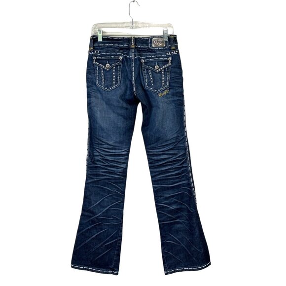 COOGI Women's Jean's Dark Wash Studded Embellished Blue Size 7/8 - Picture 2 of 6
